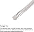 uxcell Wood Chisels Carving Knife, 10mm Chrome Plated 45# Carbon Steel Triangle Tip Woodworking Hand Tool Graver 165mm (6.5-Inch) Length, 4pcs...