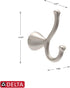Delta ARV35-DN Arvo Double Towel Hook Bath Hardware Accessory in Brushed Nickel...