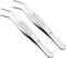 Tweezers, 125mm Length, Stainless Steel Curved Pointed Serrated Tip Tweezer - (Applications: for Mechanical Equipment Product Repair), 2-Pieces...