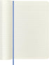 Moleskine Classic Notebook, Soft Cover, Large (5" x 8.25") Ruled/Lined, Hydrangea Blue, 192 Pages...