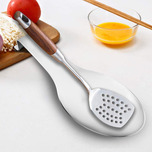 Stainless Steel Spoon Rest, Spatula Ladle Holder, Stainless Steel Utensil Spoon Rest Holder, Brushed Finish, Dishwasher Safe 9.8 x 3.7 Inch (Silve...