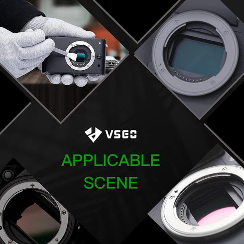 VSGO VS-S01E Professional Camera Cleaning Kit Micro Four Thirds 4/3 Sensor Cleaning Swabs 6pcs 12mm and 10ml Cleaner Compatible for DSLR Cameras...