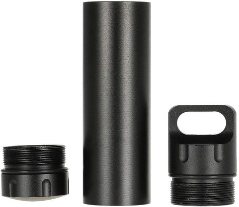 Outdoor Waterproof Capsule Portable Waterproof Container Seal Bottle Holder Case Aluminum(Black)...