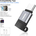 Lightning Female to USB-C Male Adapter Compatible with iPhone15/Plus/Pro/Pro Max and More Type C Devices | 30W PD Fast Charging | Not for Audio/OT...