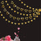 Cheerland Gold Heart Garland Romantic Decorations Paper Streamers Hanging for Mother’s Day Best Mom Tea Brunch Engagement Wedding Anniversary Brid...