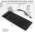 Foldable Silicone Keyboard, USB Waterproof Travel Gaming Wired Keyboard, Rollup Wired Keyboard Folding Keyboard Compatible with Windows, PC, Lapto...