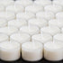 Stonebriar 48 Count White Unscented Smokeless Long Burning Clear Cup Tea Light Candles with 8 Hour Burn Time...