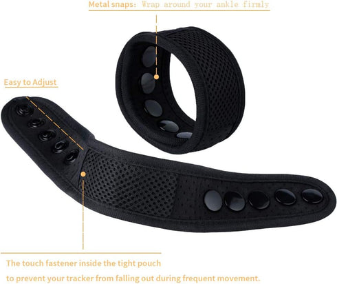 Breathable Ankle Band Compatible with Fitbit Flex 2/One/Zip/Charge 2 3/Alta HR or Garmin Vivofit/2/3/4/JR Mi Band 3/4 Adjustable Fitness Tracker A...