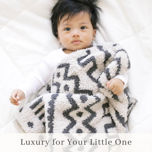 SARANONI Super Soft Blankets for Babies Ultra Soft Double Layer Luxury (Mudcloth, Security 20" x 15")...