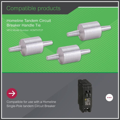 Square D by Schneider Electric Square D - HOMTHTCP Handle Tie for Homeline Tandem Circuit Breakers...