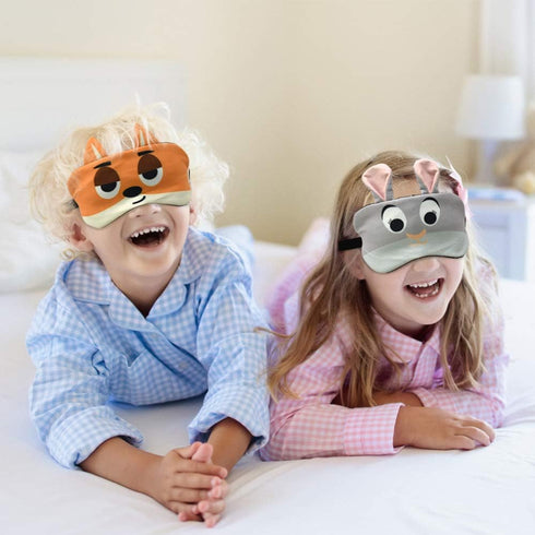 HYCLES Sleep Mask for Kids Sleeping Eye Cover Cute Cartoon Animal Funny 3 Pcs Blindfold Eyeshade for Men Women Plane Travel Game Nap Night Sleepin...