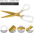 Acrylic Scissors, Ultra-Sharp Titanium Coated Blades and Ergonomic Clear Handle, Four Different Size All Purpose Scissors, Modern Design for Craft...