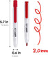 carrotez Retractable Dry Erase Markers, Low Odor Whiteboard Markers, Bullet Tip, Thin Barrel, 12 Count, Red...