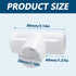 4Pcs 3Way PVC Tee Fittings 3/4", Right Angle Corner Fitting for DIY Building Furniture Greenhouse Shed Pipe Fittings Tent Connection...