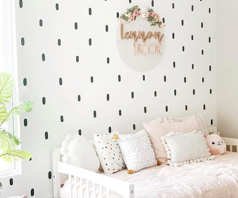 Candy Hand Drawn Lines Wall Decals Peel and Stick for Kids, Baby Bedroom Nursery and Living Room. Adhesive Vinyl Wall Stickers Decor (Black)...