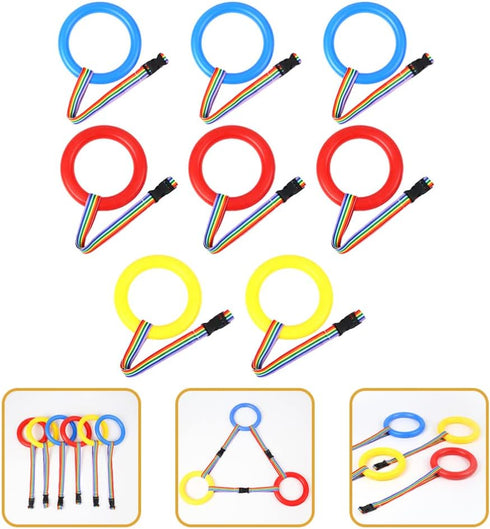 Kids Walking Rope 8pcs Safety Walking Rope Detachable Hold A Ring Walking Rope Transition Rope with Handles for Kids Daycare Kindergarten Nursery ...