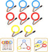 Kids Walking Rope 8pcs Safety Walking Rope Detachable Hold A Ring Walking Rope Transition Rope with Handles for Kids Daycare Kindergarten Nursery ...
