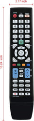 BN59-00860A Replaced Remote fit for Samsung TV BN59-00937A UE46D6510 UN32EH4500 UN46ES6100F UN32EH5300 LE55B750 LE52B750 LE46B750 LE52B750u1w LE46...