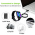 Charger for Wyze Watch, 2Pcs Replacement USB Charging Cable for Wyze Smart Watch 44mm 47mm (3.3 feet +2.2 feet)...