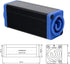 GELRHONR ZAC3MM-1 AC Powercon Coupler,LED Power Connector, Beam Light Power Adapter, Stage Lighting Power Extension Connector - Blue 20A(1 Pack)...