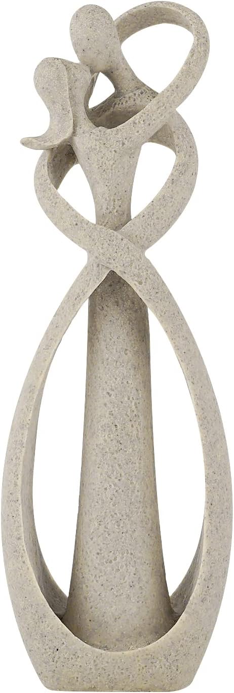 Sandstone Resin Lover Hug Kiss Style Abstract Sculpture Statue Collectible Figurines Home Office Bookshelf Desktop Decor...