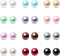 Charisma 6mm Composite Pearl Earrings Round Ball Pearls Stud Earrings Hypoallergenic 12 Pairs Mixed Color Imitation Pearl Earrings Set for Women...