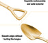 Shovel Spoon Dessert Spoons- 4pcs Ice Cream Spoon Gold Shovel Shape Spoons Mini Long Handle Coffee Afternoon Teaspoon for Home Kitchen Restaurant ...
