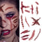 20 Sheets Body Face Fake Scar Halloween Makeup Kit, Halloween Temporary Tattoos Stickers for Kids Women Men, Halloween Party Favors Decorations Su...