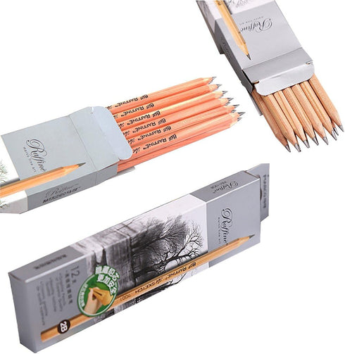 Sketch Pencil Drawing Pencil for Writing, Sketch, Shading, Artist, School Supplies Pencil, 3H - 12 pcs...