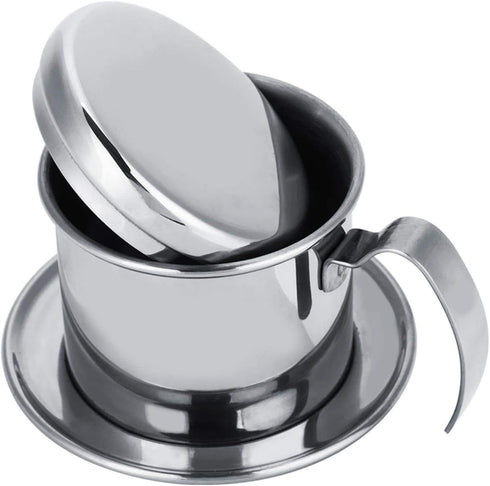 Coffee Filter Vietnamese Coffee Drip Filter Stainless Steel Vietnamese Coffee Maker Coffee Maker Pot Single Serving Cup Manual Coffee Infuser Filt...