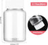 4Pcs Clear Pill Bottles, 80ml Empty Plastic Medicine Bottles, Reagent Bottle with Caps, Small Travel Pill Case, Chemical Containers for Liquid Sol...