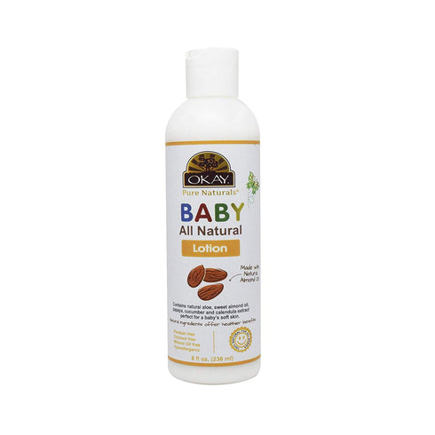 OKAY- BABY LOTION Natural Almond 8oz / 236ml...