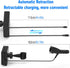 Multi Car Retractable Backseat Car Charger 5 in 1 Car Charging Station Box for iPhone/Samsung, 60W Cigarette Lighter Adapter Uber Taxi Lyft Turo S...