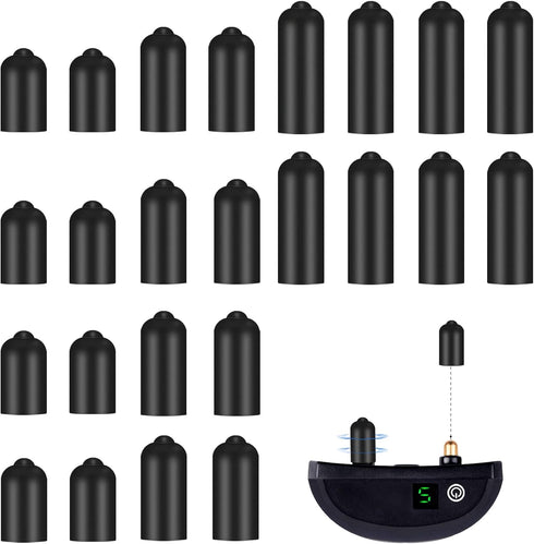 24 Pcs Dog Shock Collar Rubber Tips, Dog Prong Collar Silicone Cover Accessories, Training Rubber Tips Column, Silicone Sleeves for Dog Bark Colla...