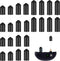 24 Pcs Dog Shock Collar Rubber Tips, Dog Prong Collar Silicone Cover Accessories, Training Rubber Tips Column, Silicone Sleeves for Dog Bark Colla...