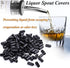 100 Pcs Pourers Dust Covers?liquor spout covers, Dispenser Spout Dust Rubber Caps for Olive Oil Liquor Bottles, Black (Black)...