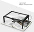 Sonew Foldable A4 Magnifying Glass, 3X Magnifier Reading Lamp with 4 LED Lights, Reading Accessory with Battery Power Supply for Home Travel and O...