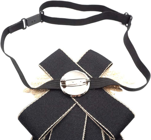 christmas bow ties for men self tie jabot collar brooch pins fashion PreTied Neck Tie Bow Tie rhinestone brooch for groom...