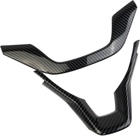 Steering Wheel + Gear Shift Head Cover Molding Trims for Honda Accord 10th 2018-2022 (carbon fiber style)...