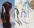 Hair Ribbon Bow Hair Ribbon Ties Tassel Long Ribbon Bow Hair Ties Scrunchies Ponytail Holder Scrunchie for Women Black/Beige/Blue/Purple/Pink (5pc...