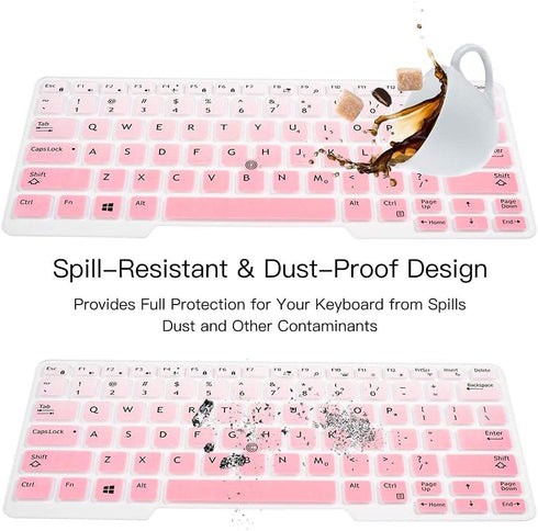 Keyboard Cover Skin for Dell Latitude 5480 5490 7490, Dell 3340 E3340 E7450 E7470 E5450 E5470 E5491 E7480 Laptop Silicone Keyboard Cover Keyboard ...
