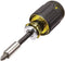 Klein Tools 32308 Multi-bit Stubby Screwdriver, Impact Rated 8-in-1 Adjustable Magnetic Tool with Phillips, Slotted, Square and Nut Driver...