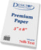 Bright White Blank 5x8 Paper - Premium Feel 70lb Text - 100 Pack...