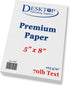 Bright White Blank 5x8 Paper - Premium Feel 70lb Text - 100 Pack...