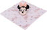 Disney Minnie Mouse White, Light Blue, and Peach Super Soft Security Baby Blanket with Plush Minnie Mouse Head...