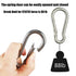 MFOREVER Spring Snap Hook 304 Stainless Steel Carabiner Camping Hiking Traveling Fishing...
