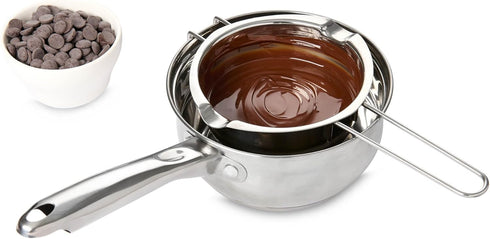 Mrs. Anderson’s Baking Chocolate Melting Pot with Pour Spouts, Heavyweight Stainless Steel, 2.5-Cup Capacity...