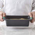 Trudeau Structure Loaf Pan Silicone Bakeware, 8.5" x 4.5", Mint/Black...
