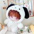 niannyyhouse 20cm Plush Doll Clothes Puppy Onesies Loose White Bodysuit 8in Soft Stuffed Plush Toy Dress Up Accessories...