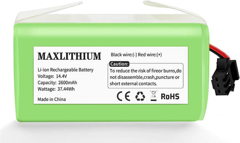 14.4V 2600mAh Replacement Battery Compatible with Ecovacs Deebot N79S DN622 Eufy RoboVac 11 11S 11S MAX 15C 25C 30C 35C G10 Hybrid G30...